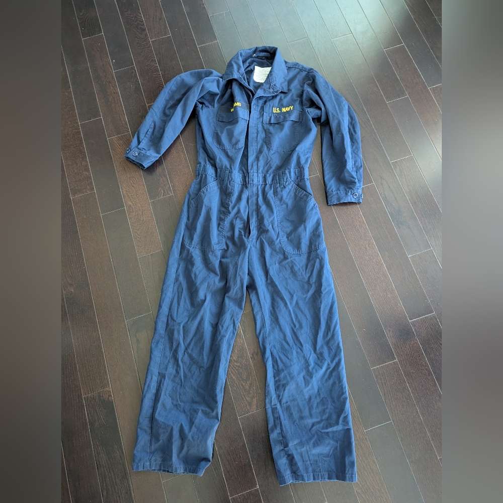 Navy Blue Jumpsuit with US Navy Logo
